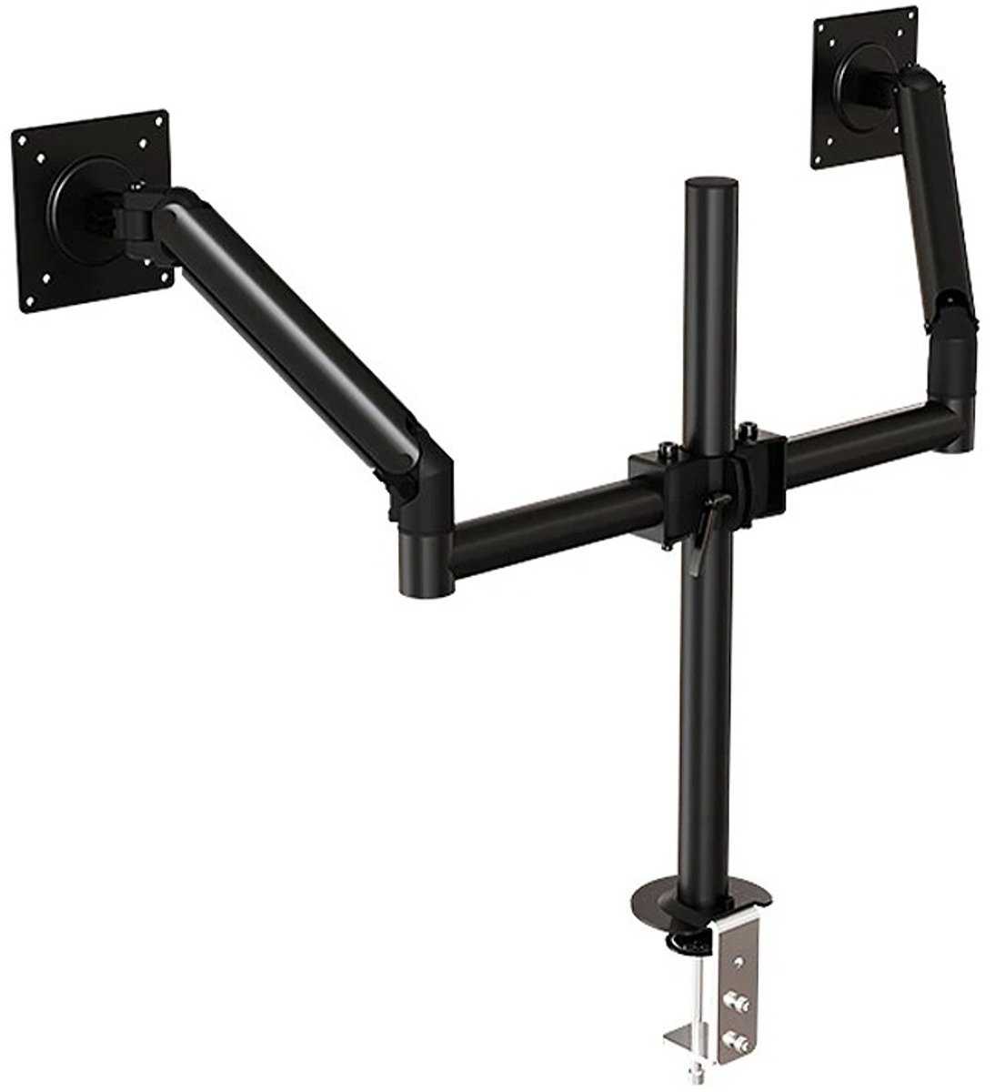 Benelux Select Dubbele Monitor Arm – Dubbele Monitorarm – Dual Monitor Arm – 48-81cm Schermen – Gasveer - Doorvoer – 75 x 100 cm