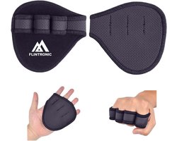 2 Stuks Fitness Grip Pads met Vingerlussen - Neopreen Griphulp voor Gewichtheffen, Pull-ups en Gymnastiek