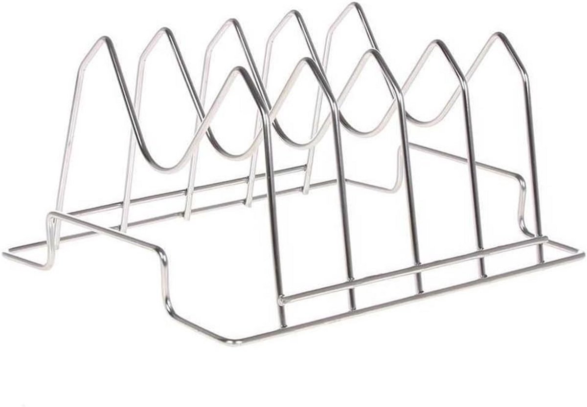 RVS Vlees- en Ribstandaard voor Grill en Oven - Gelijkmatig Garen