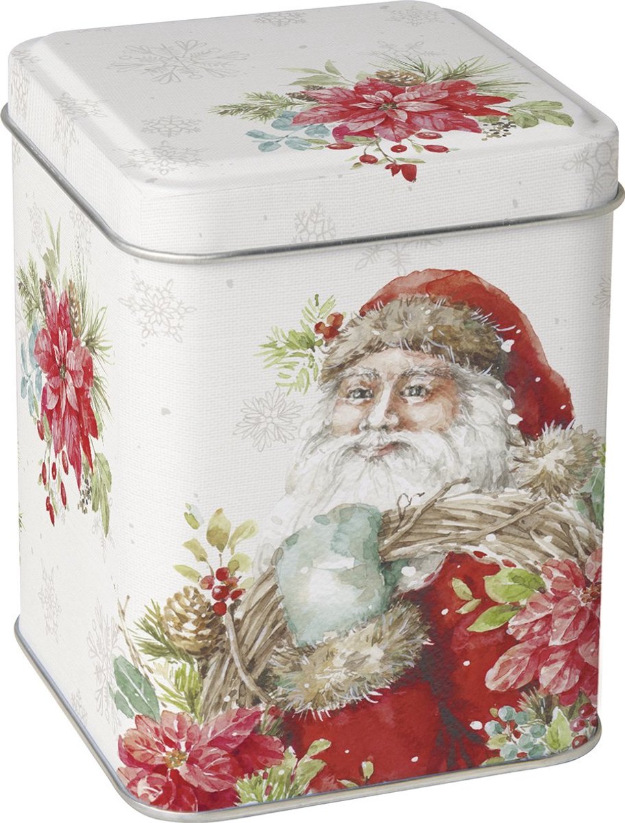 Theeblik Kerstkrans van de Kerstman