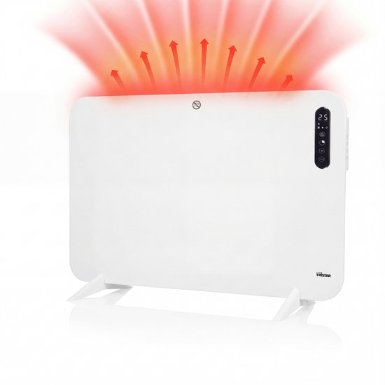 Tristar KA-5092 Infrarood Verwarming – 400W – IP44 – Thermostaat & Timer – Stil – Wandmontage & Vrijstaand – Met Afstandsbediening