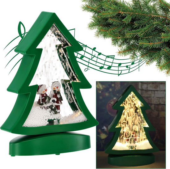 KERST TREIN MET ROTERENDE LED WIELEN - MET ADAPTER- Glow Specialist - Glow Specialist