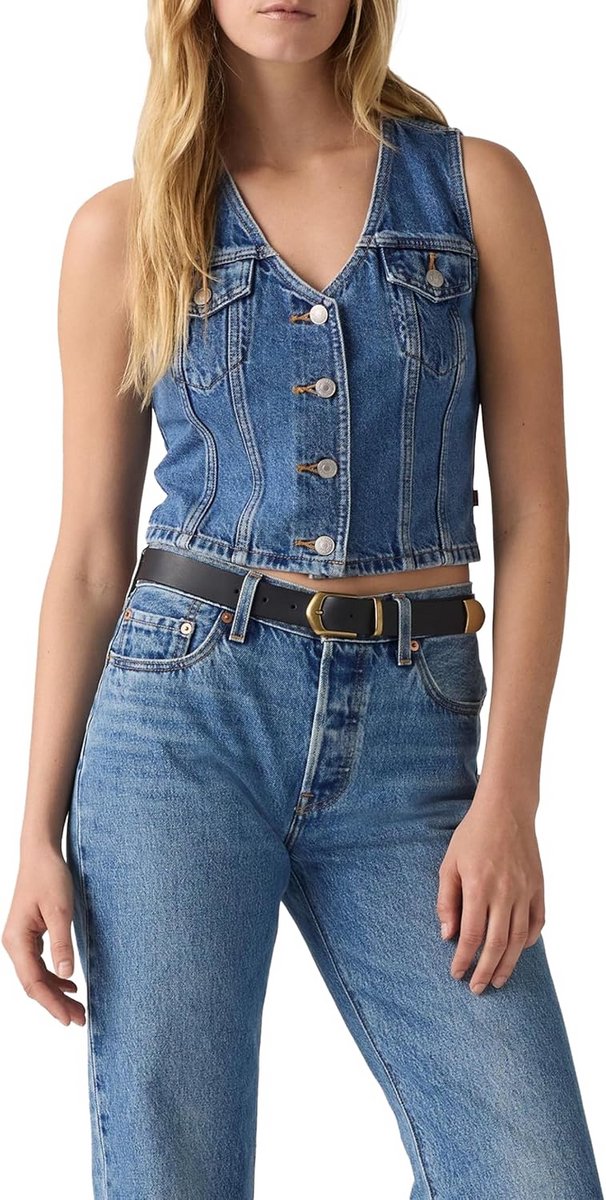 Vrouwen Denim Corset Top