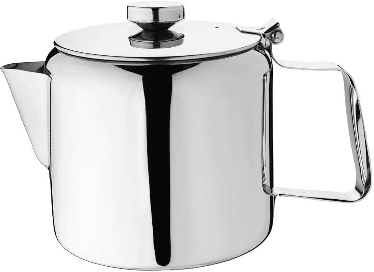 Concorde theepot 2 liter roestvrij staal hoogglans afwerking
