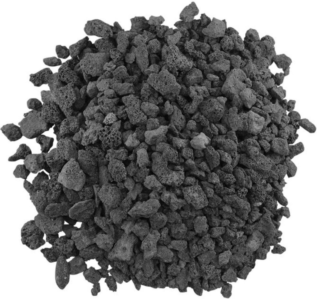 Zwarte Lavasteen Medium - Poreus Vulkanisch Gesteente voor Open Haard & Vuurkorf - 4,5 kg
