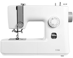 Naaimachine Beginners - Digitale Machine - Knutselen en Repareren - 18 Steek Toepassingen - 4mm Stof Dikte - Wit