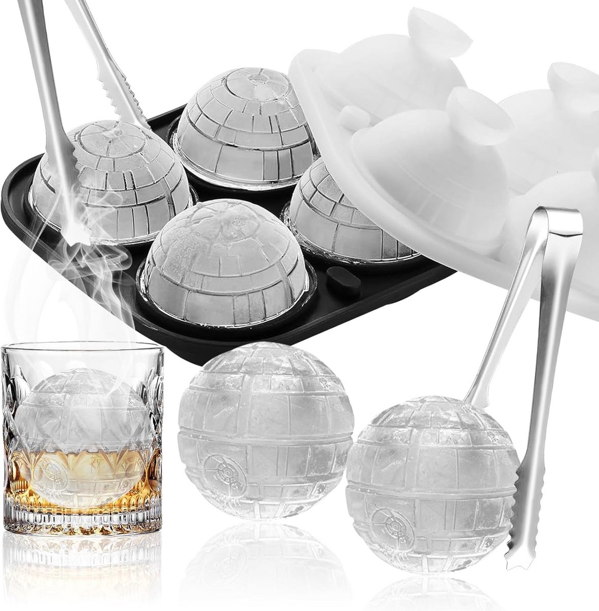 Grote Siliconen IJsvorm Bol (6 cm) voor Whisky, Cocktail en Dranken
