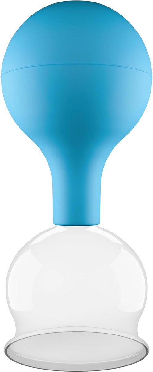 Professionele Cupping Glazen van Echt Glas met Zuigbal voor Therapie en Massage