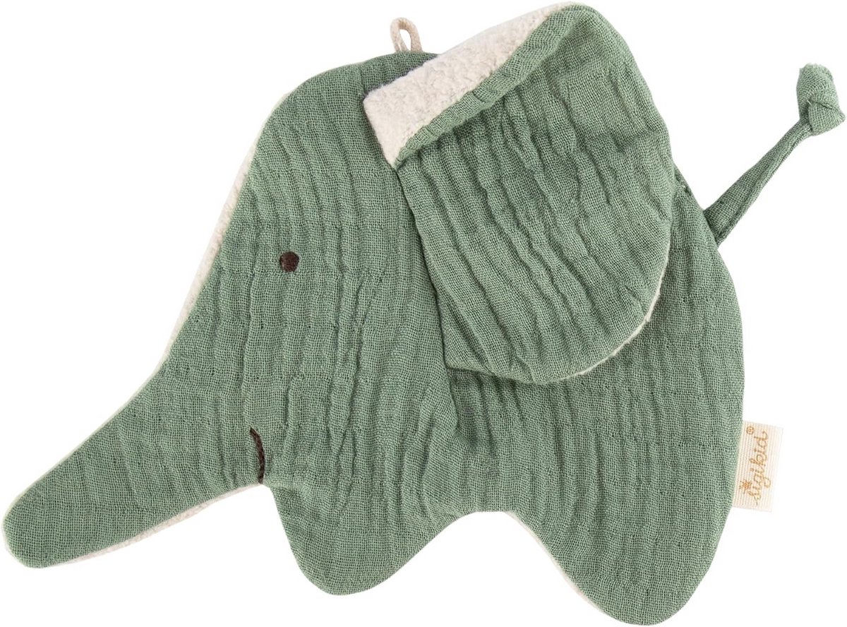 Zachte Knisperdoek Olifant - Baby Knuffeldoek met Labeltjes en Texturen