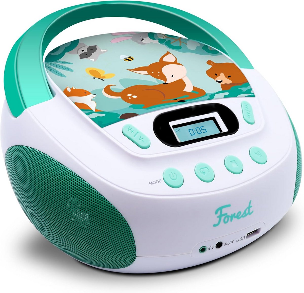 Kinder MP3-cd-speler met USB en hoofdtelefoonuitgang