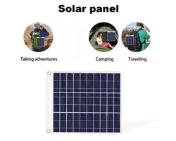 30W Draagbare Outdoor USB‑Oplader – Zonne-energie Powerbank voor Reizen, Kamperen & Mobiele Apparaten