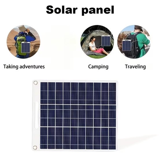 REACELL Chargeur Solaire 30W Portable – Pliable, IP65, USB-A Et USB-C Pour Smartphones, Batteries Externes Et Appareils Photo