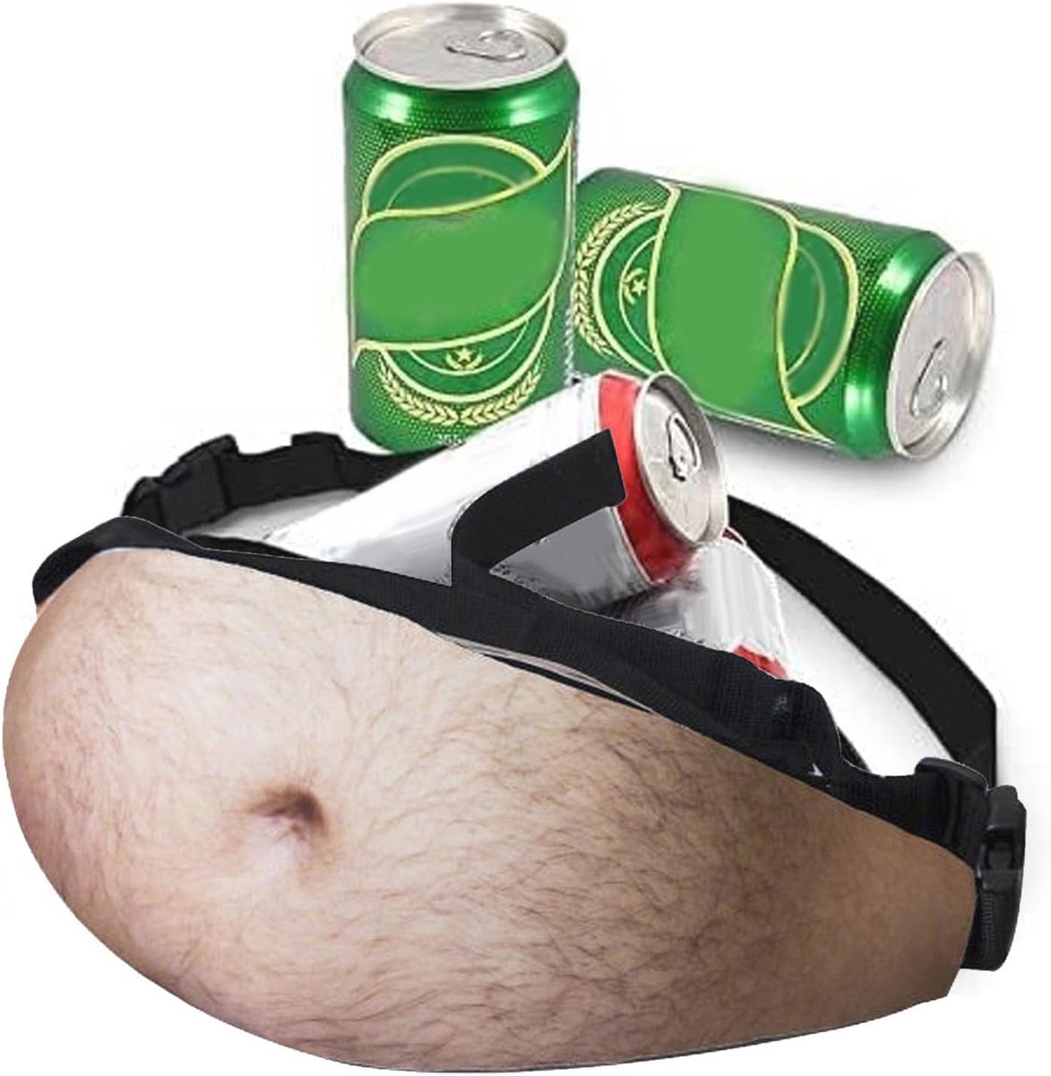 Grappige Buikvorm Heuptas voor Mannen - Ideaal Cadeau voor Hem