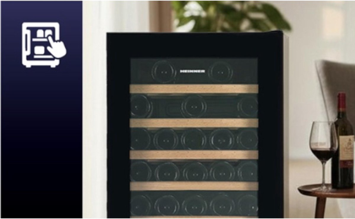 Heinner HRV-A85DRL34 Wijnkoelkast 85L voor 34 Flessen - afbeelding 3