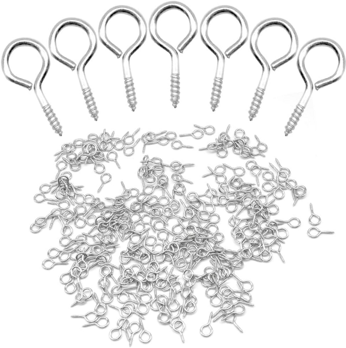 300 stuks metalen schroefoogspelden 13,2 x 6,6 mm voor doe-het-zelf sieraden en ambachten