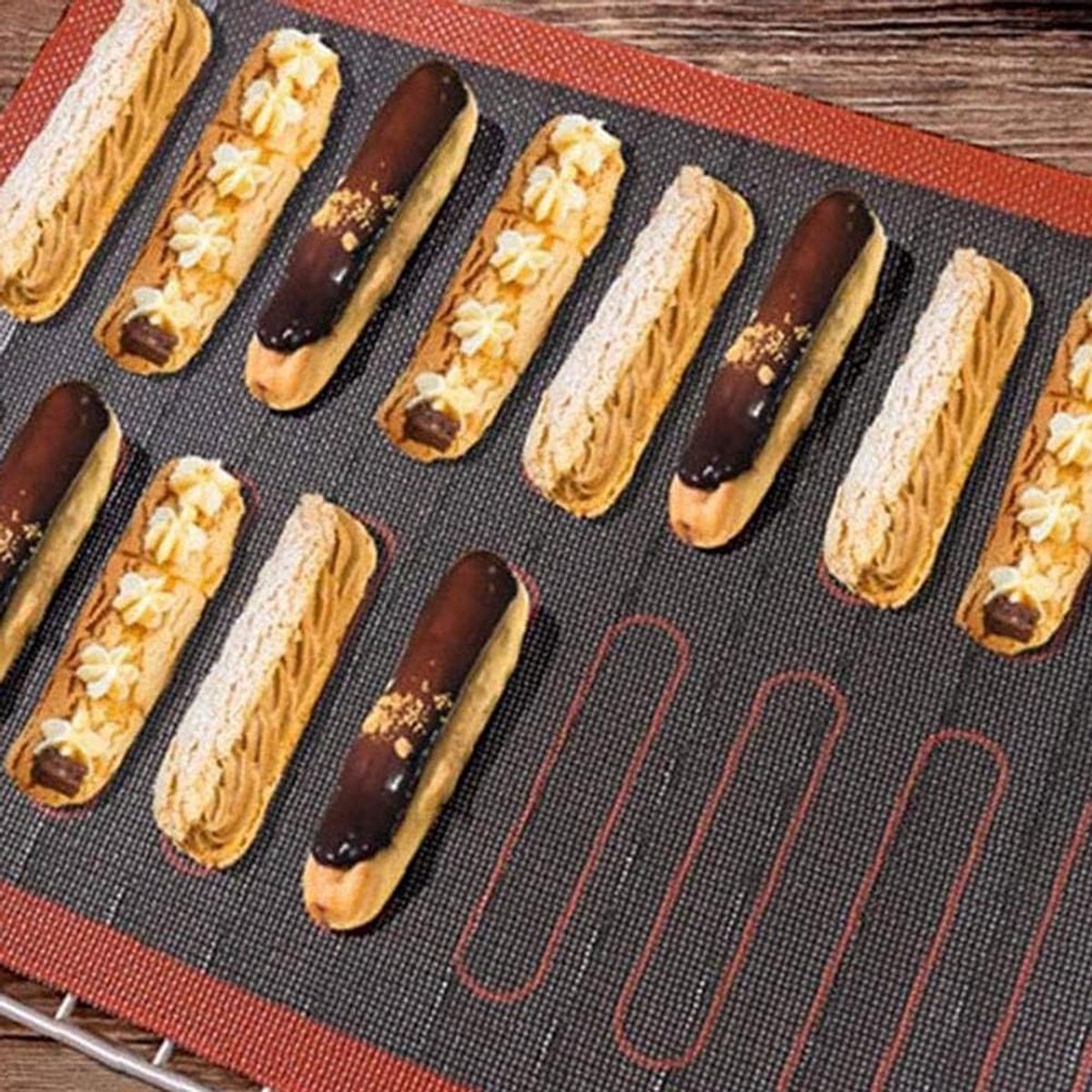 Siliconen Bakmat Glasvezel voor Oven en Bakplaat - Hittebestendig en Herbruikbaar (30x40 cm)