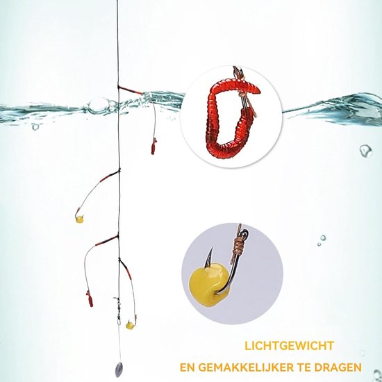 Vishengel Set voor Beginners - 1.8 M - Uitschuifbare Hengel Voor Beginners - Vishengel met Molen - Dobbers - Hengelsport - Vis Accessoires - rood / Zwart - voor Meren Stranden Rivieren - Ideaal voor kinderen en vakantiegebruik van Merkloos — afbeelding 5