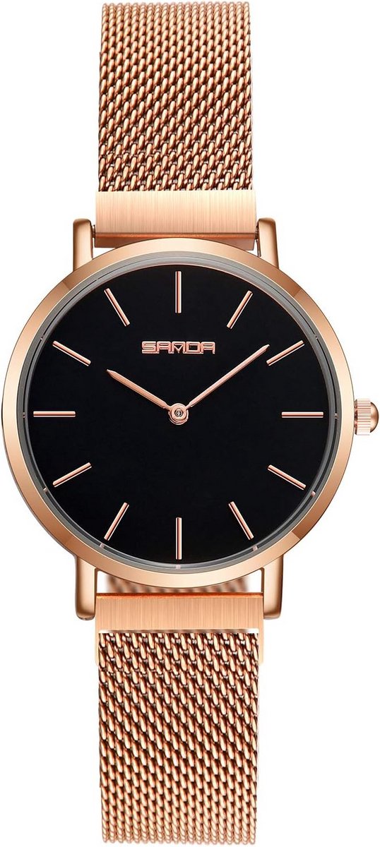 Dameshorloge Analoog Quartz met Elegante Mesh Band - Stijlvol Lichtgewicht