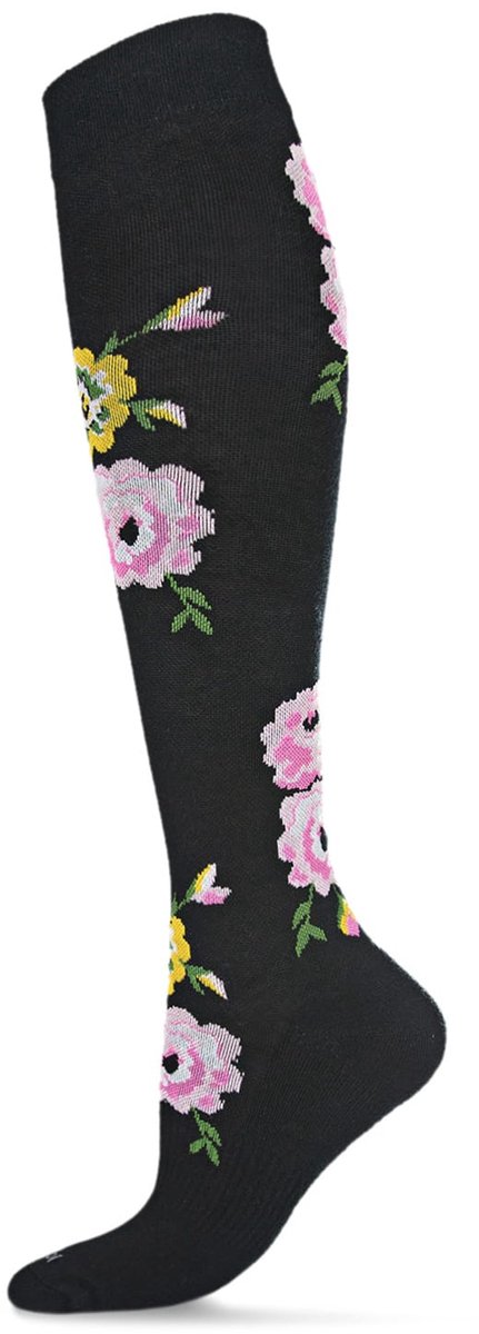 MeMoi Luxe Bamboe Compressiesokken Dames Comfortabele Steunkousen Kniekousen 1 Paar