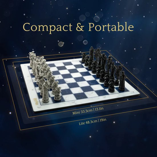 GoChess Wizard - Harry Potter Schaakspel - Slim Elektronisch Schaakbord met App – AI Schaakcomputer & Online Multiplayer – 32 Niveau’s – LED Coaching – Oplaadbaar & Bluetooth – Inclusief Schaakstukken