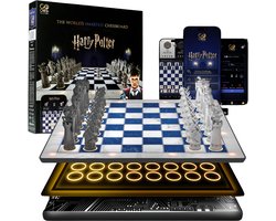 GoChess Wizard - Harry Potter Schaakspel - Slim Elektronisch Schaakbord met App – AI Schaakcomputer & Online Multiplayer – 32 Niveau’s – LED Coaching – Oplaadbaar & Bluetooth – Inclusief Schaakstukken