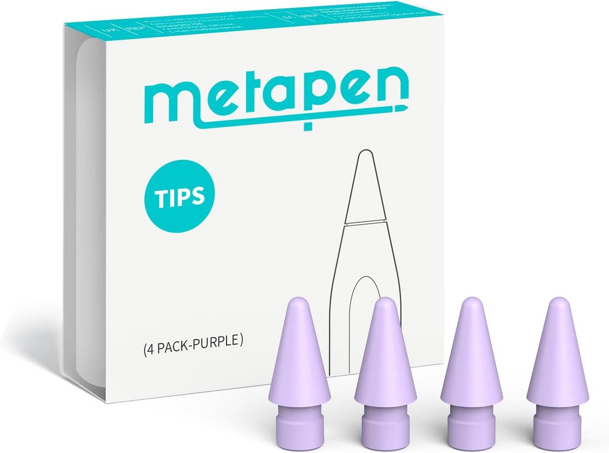 4 Stuks Pennen Tips voor iPad Stylus, Paars