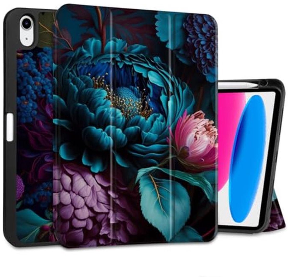 iPad 10.9 Inch Case 2022 met Drie Standen en Oplaadbare Pencil Houder