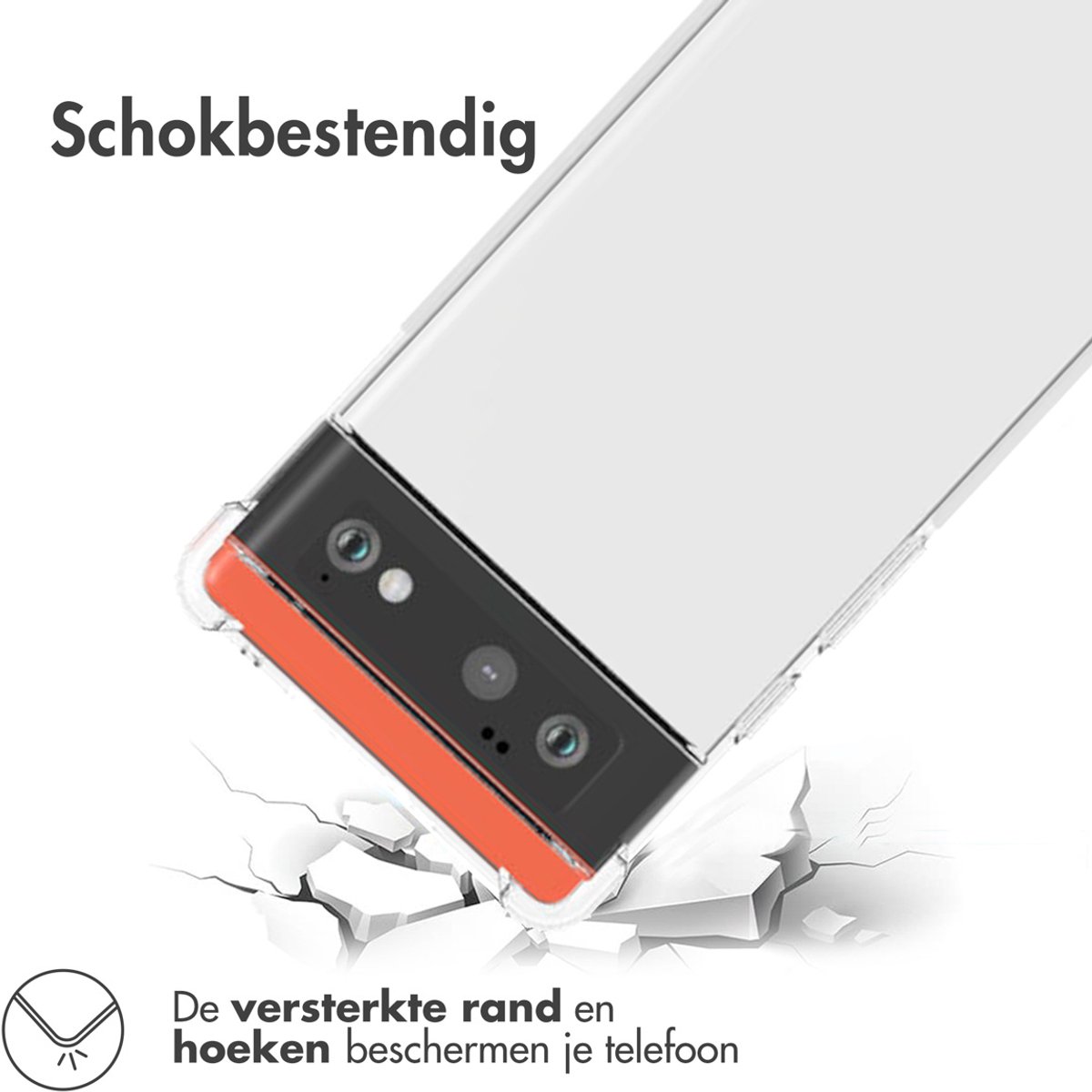 imoshion Hoesje - Geschikt voor Google Pixel 6 - Shockproof Case - Transparant