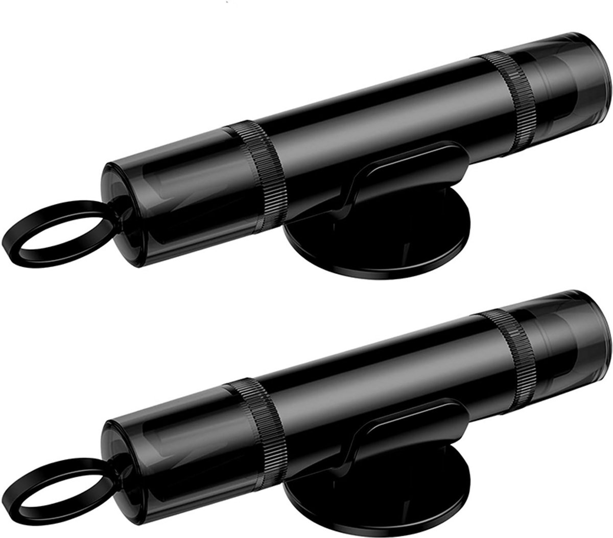 MDUG 2-delige autoruitenbreker - Zwart - Auto-ontsnappingsgereedschap - Met gordelsnijder - Snelle noodruitenbreker - Geschikt voor noodsituaties - Mini multifunctioneel