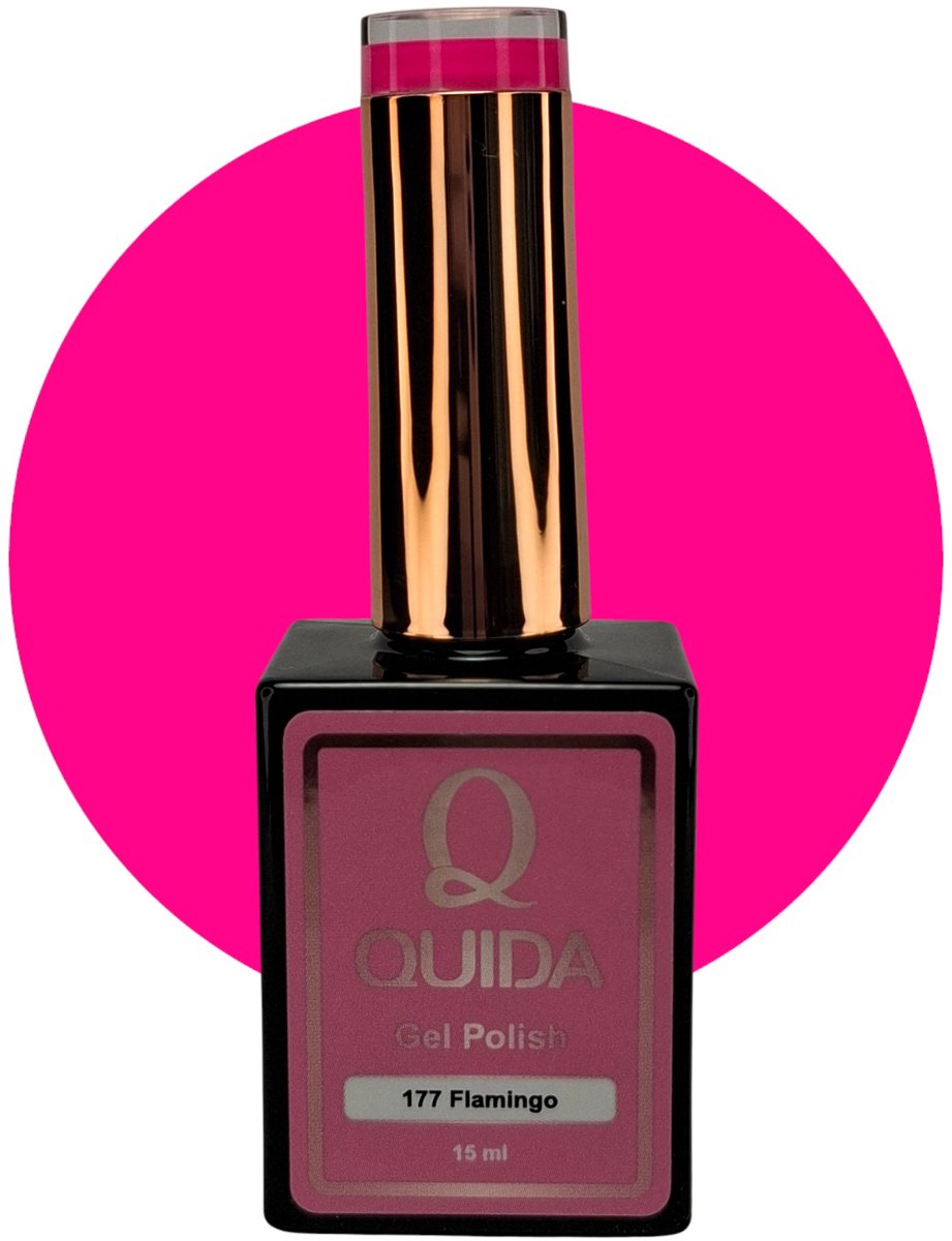 Quida Gelpolish #177 Flamingo roze 15ml