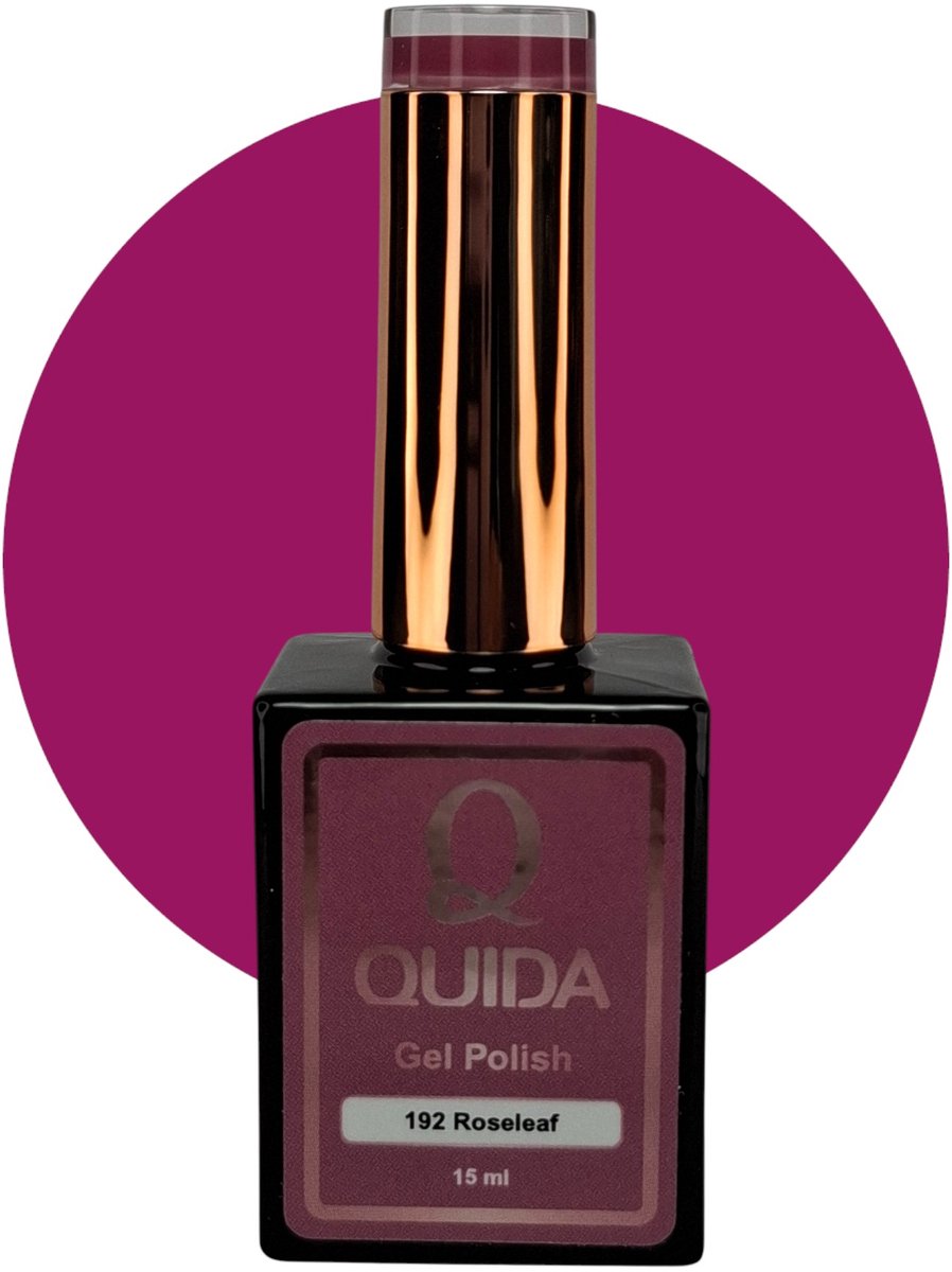 Quida Gelpolish #192 Roséleaf donkerroze 15ml