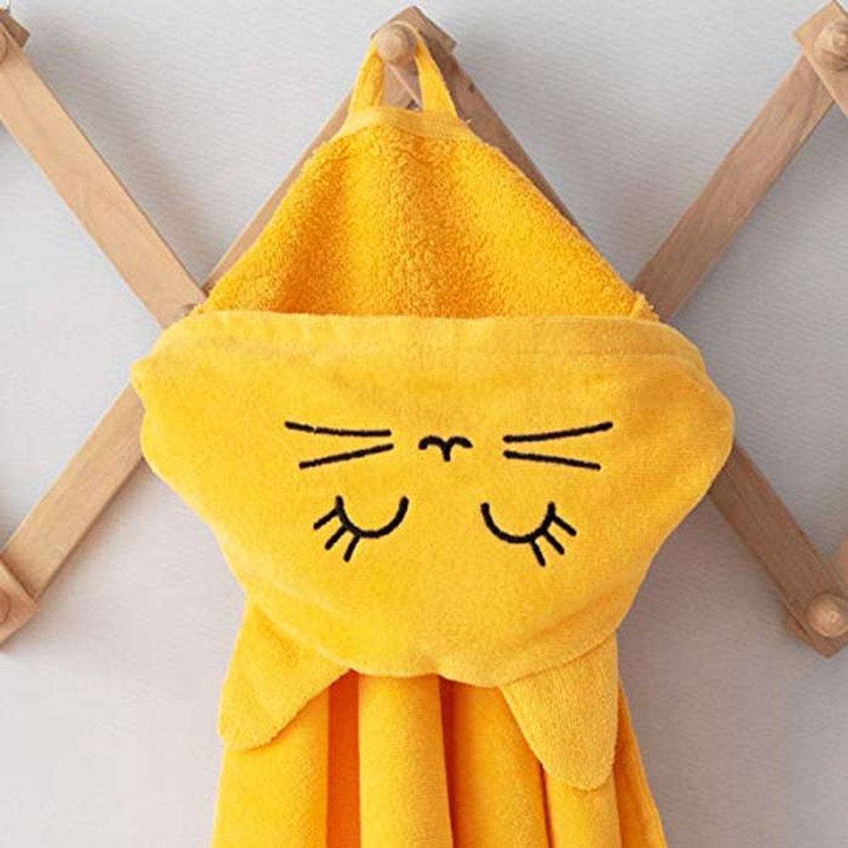 Baby Badcape met Kap - Badhanddoek voor Baby's 0-2 jaar - Geel