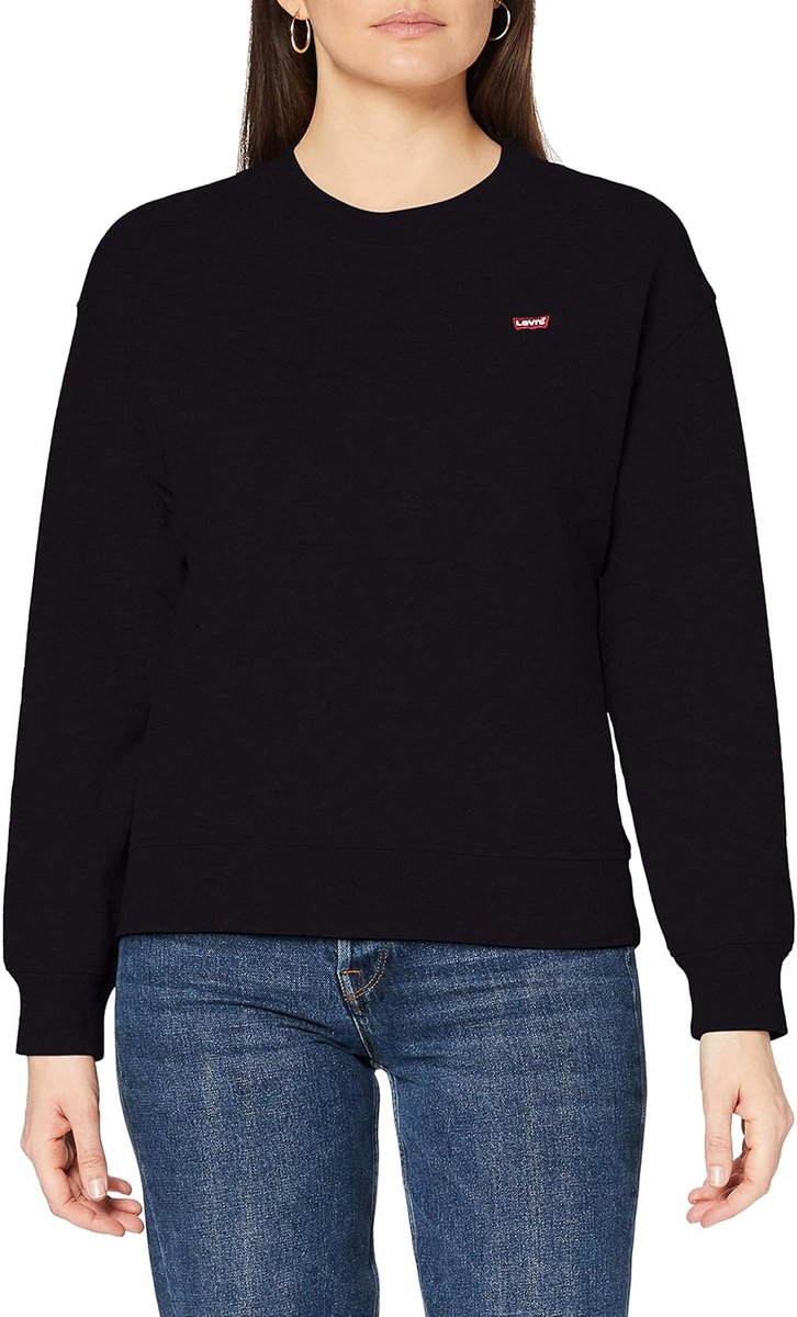 Dames Sweater Crewneck - Comfortabele Sweatshirt in Caviar