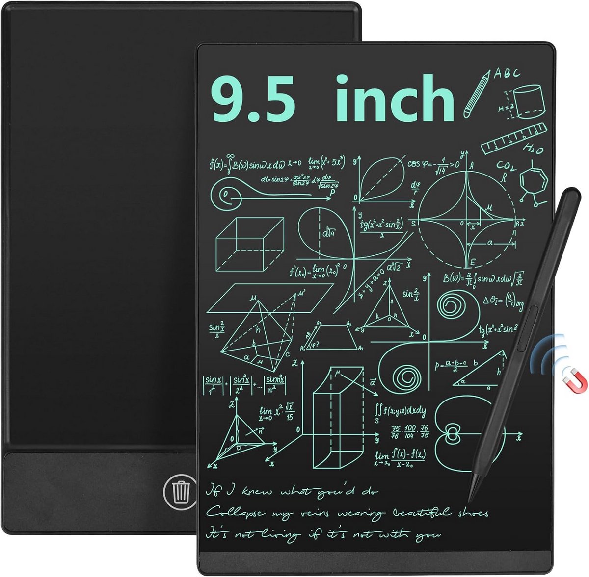 Draagbaar LCD Schrijfbord 9,5 Inch Digitaal Tekentablet voor Notities en Schetsen
