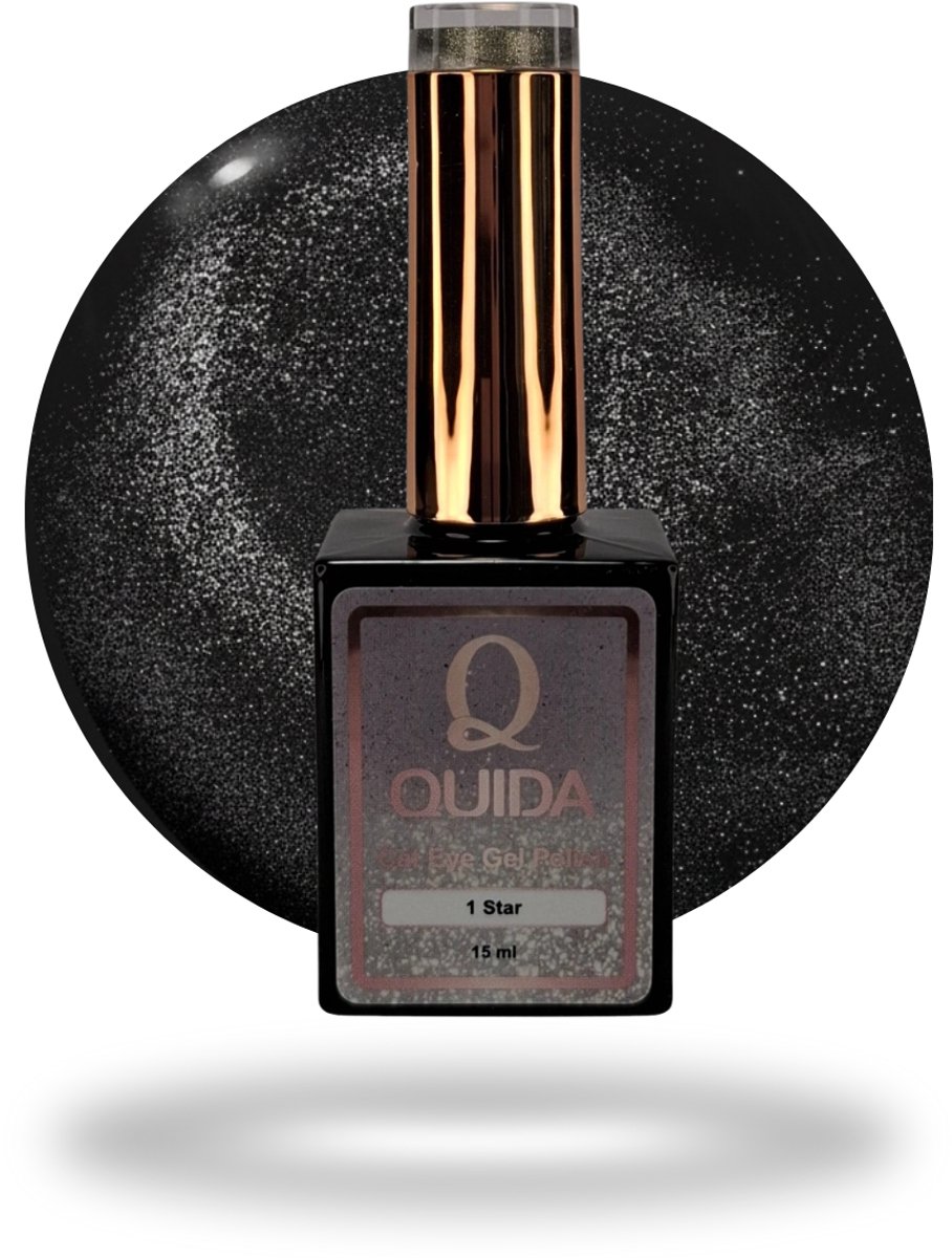 quida gelpolish - cat eye - #1 - star - champagne metallic effect - 15ml