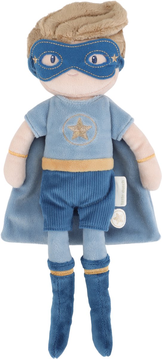 Little Dutch Knuffelpop Superhero Jim - 35 cm