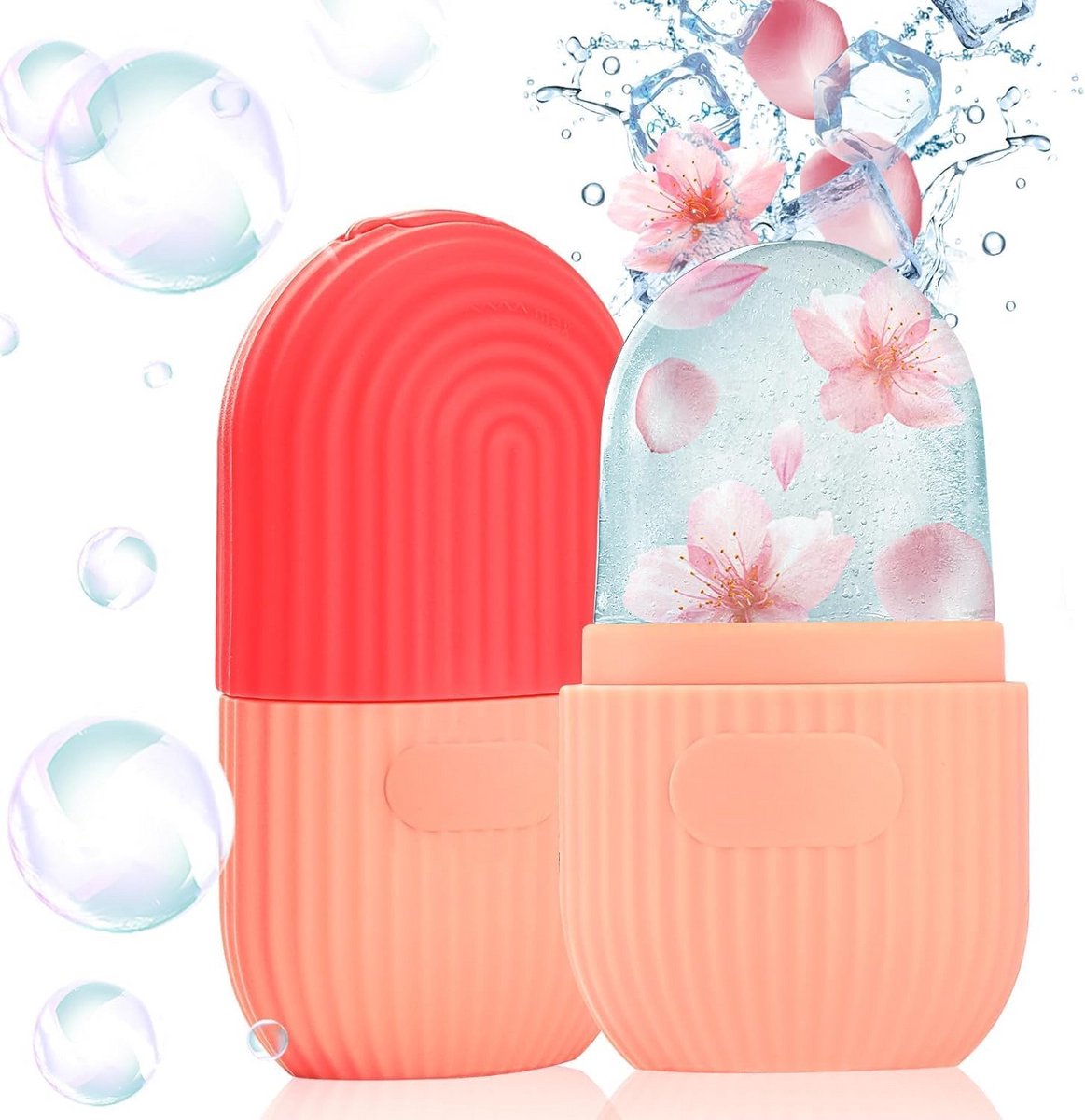 IJs Roller Gezicht en Ogen - Huidverzorgingsgereedschap met Gua Sha Massage Functie