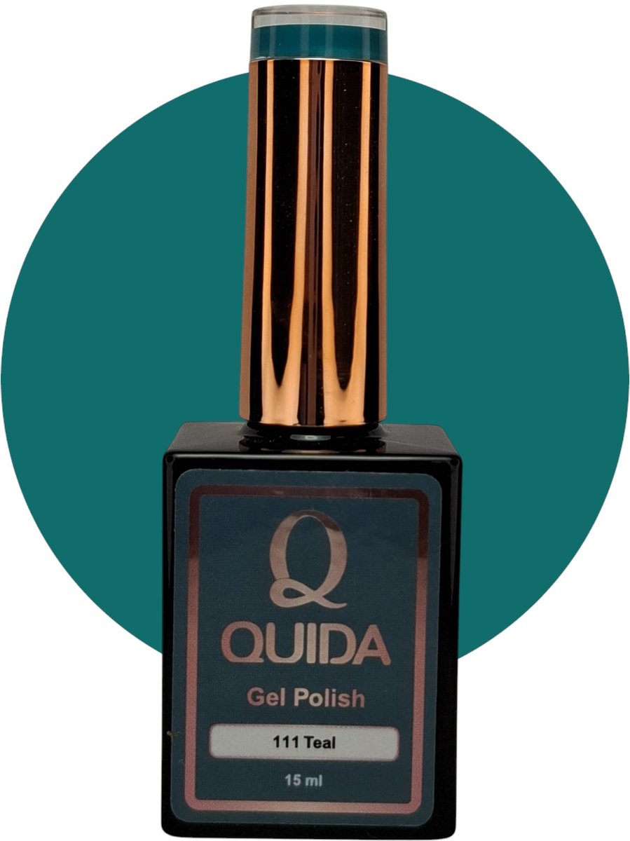 Quida Gelpolish #111 Teal zeegroen 15ml
