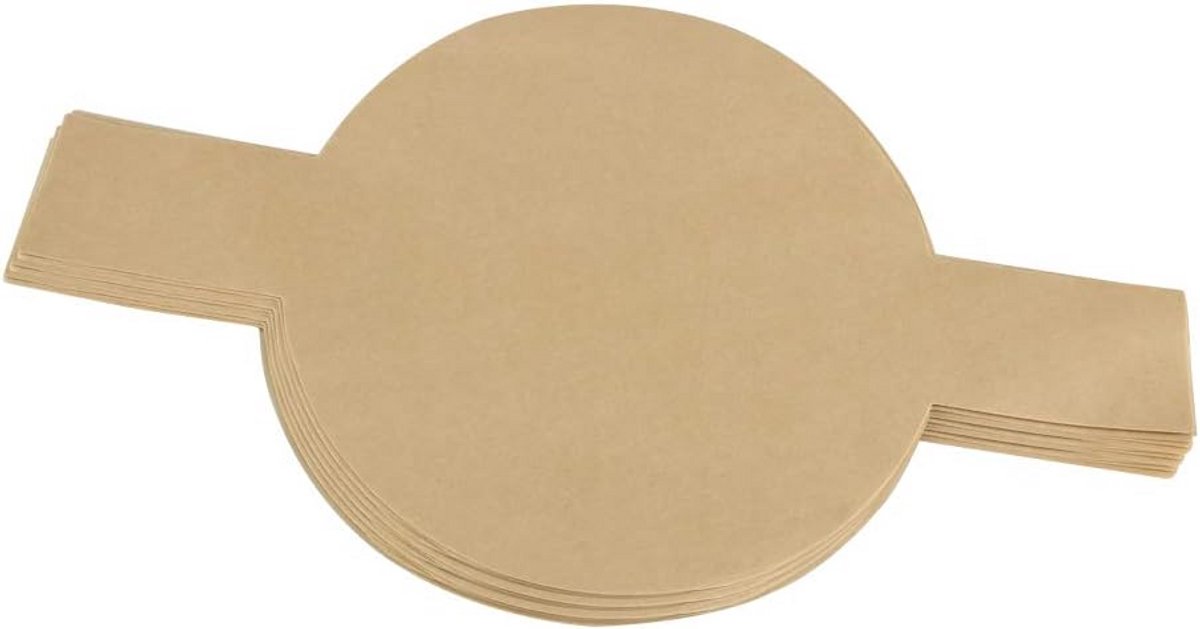 100x Voorgesneden Ronde Bakpapier Cirkels - 23 cm - Antiaanbak voor Taart, Cake, Oven en Airfryer