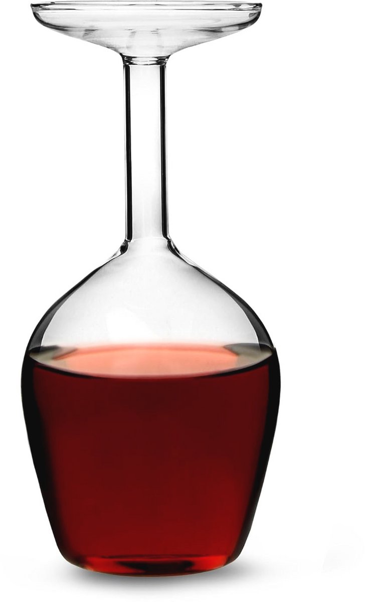Ondersteboven wijnglas 375 ml - Uniek cadeau voor wijnliefhebbers