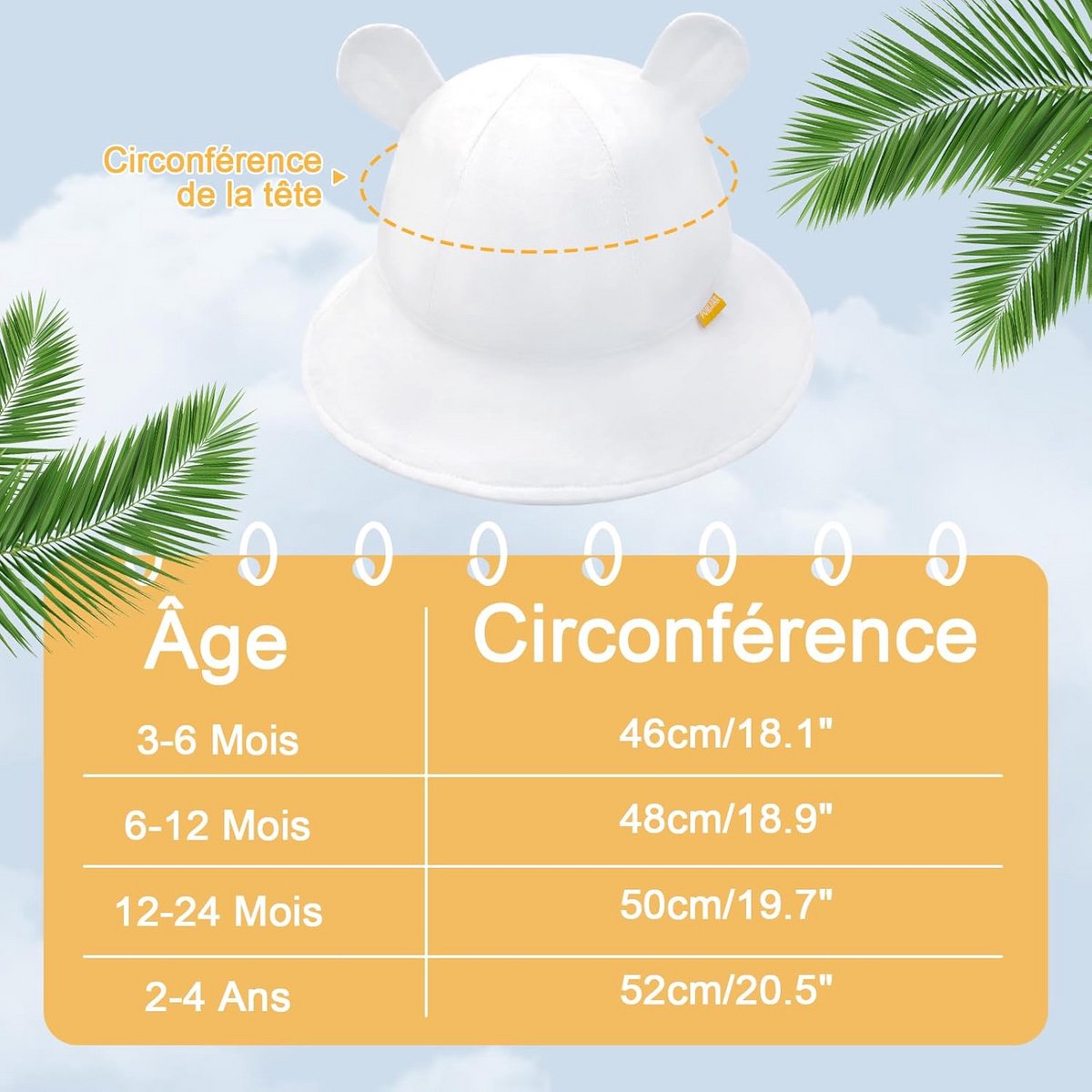 Zonnehoed Baby Meisjes Jongens UV 50 Zomer Kinderen Verstelbaar