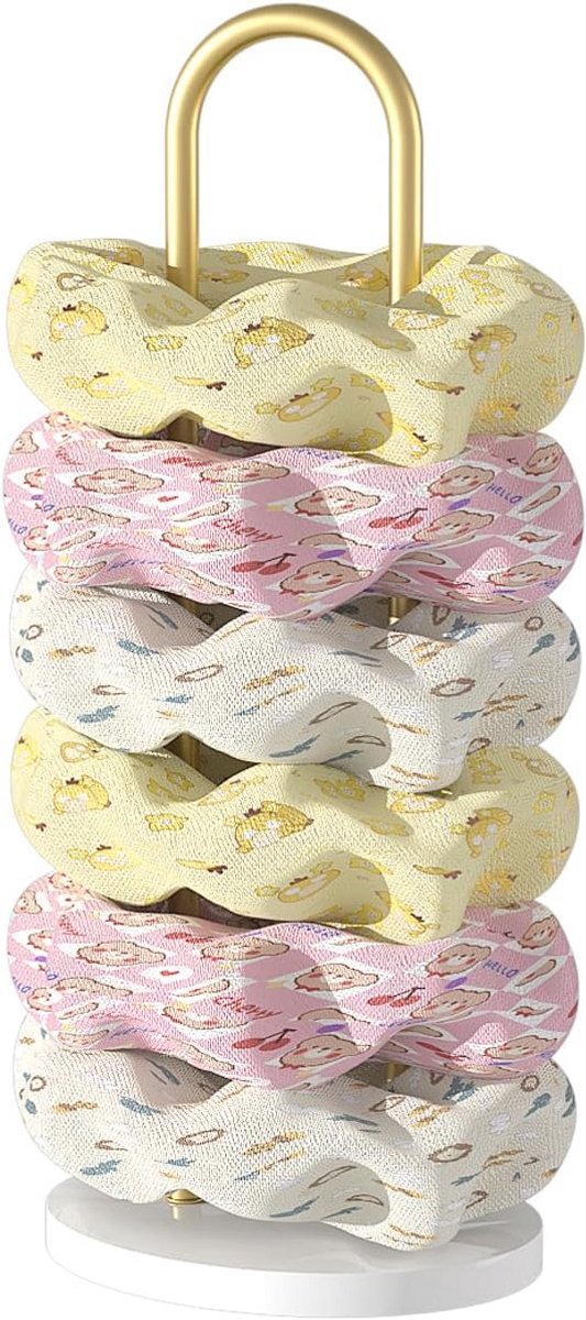 Haaraccessoires Organizer Houder voor Scrunchies en Haarbanden - Metalen en Acryl Combinatie