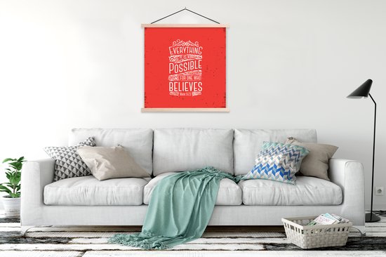 Affiche scolaire - Vintage - Texte - Design - 120x120 cm - Lattes vierges