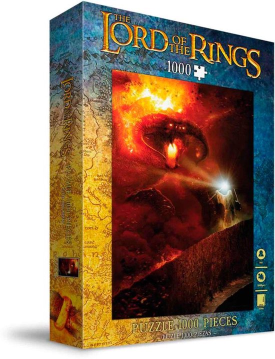 Crafthub Premium houten puzzel voor volwassenen & kinderen – A3 The Lord of The Rings Puzzel – 205