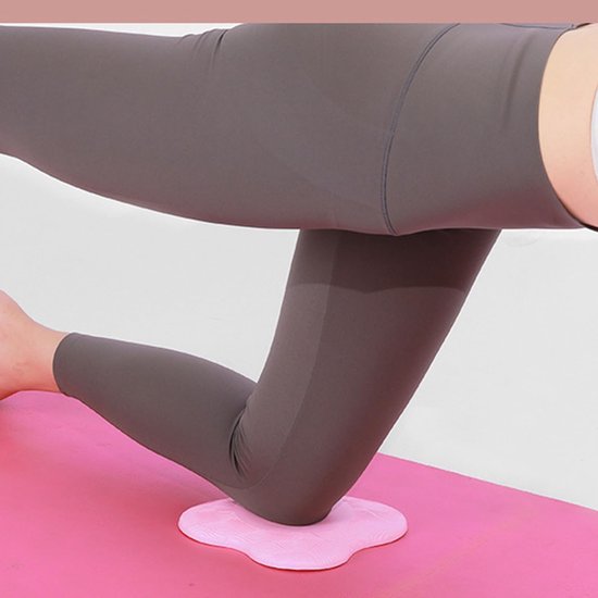longziming -Yoga Kniekussen Set van 2 - Antislip Knieondersteuning van PU-Schuim - 20x20x2 cm - zachte en dikkere yoga-Lichtgewicht & Milieuvriendelijk - Voor Yoga, Pilates en Vloeroefeningen - roze — afbeelding 5