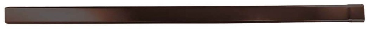 Renoplast® RK65 aluminium regenpijp 200cm 45x45mm Bruin rechthoekig, dakgoot regengoot dakafvoer plaatmetaal profielen, tuinhuis carport terras balkon insteekgoot, dakgoot