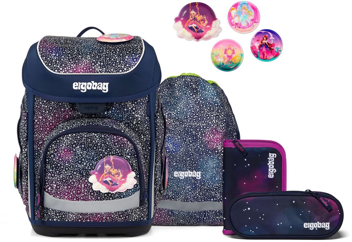 ergobag schooltas Cubo Set 5-delig Bärlaxy donkerblauw