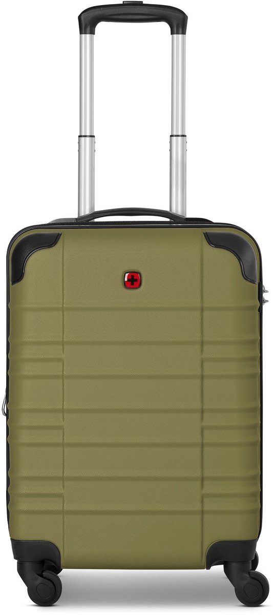 Wenger Amplar Evo 4 wielen Cabinewagen S 53 cm met uitbreidingsplooi - Harde bagage - Combinatieslot - olive