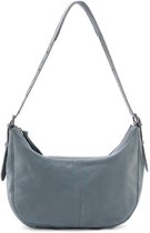 FREDsBRUDER Cuir Sac à épaule bandoulière Me and My Bag Hobo Bag Dusty Blue Bleu gris