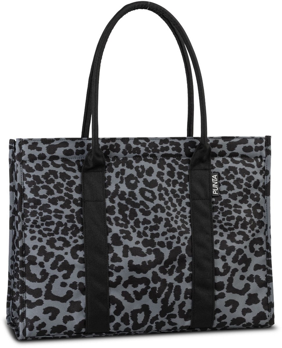 Punta Daily Shopper Opvouwbare boodschappentas 42 cm - 19 L - schwarz-graubraun